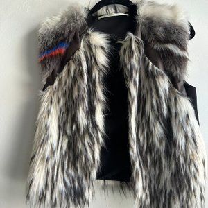 Cynthia Vincent Faux Fur Vest